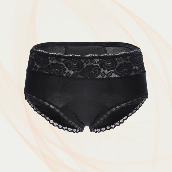 Quality Fashion lace design Menstrual Panties Plus Size Women Soft Anti-bacterial Period for sale