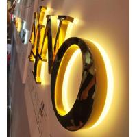 China Customized Illuminated outdoor Light Led Letter  wall Sign 3d Acrylic Light Up Custom Logo 3d led backlit letter sign factory