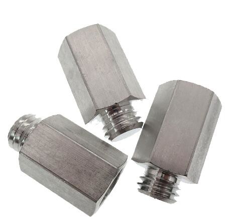 China Stainless Aluminum Long Hex Thread Change Adapter Screw For Wool Angle Grinder factory