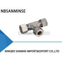China Brass Compression Fitting Pneumatic Air Fittings 4 , 6 , 8 , 10  12 mm Port Size factory