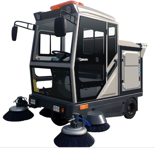 Quality Whole-sealed Cab Floor Sweeper Driving Type Road Sweeper Street Cleaning Machine for sale