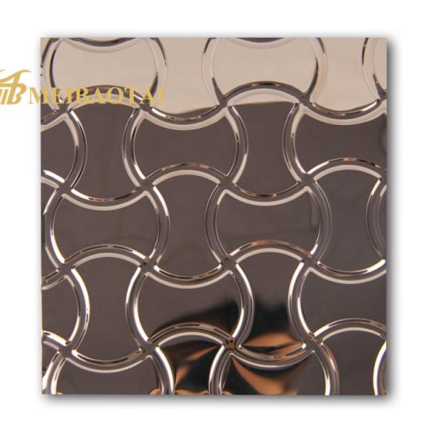 Quality Mirror Polished Diamond Embossed Stainless Steel Sheet AISI Standard for sale