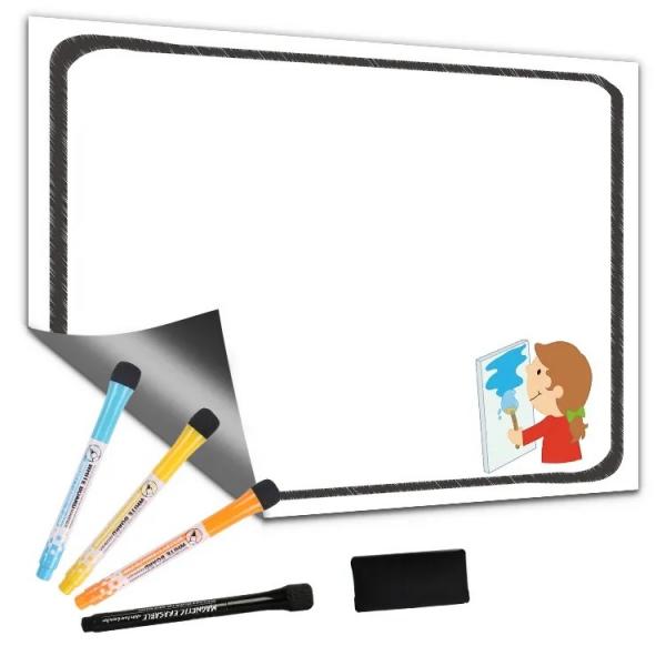 Quality A4 Magnetic Refrigerator Frame Dry Erase Memo Board With Magnet Table Memo for sale
