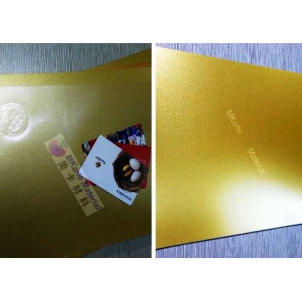 Quality Gold Color Digital Printing PVC Sheets For Plastic Card Lamination for sale