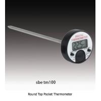 China Round Top 20x9mm Digital Alarm Thermometer , Digital Pocket Thermometer factory