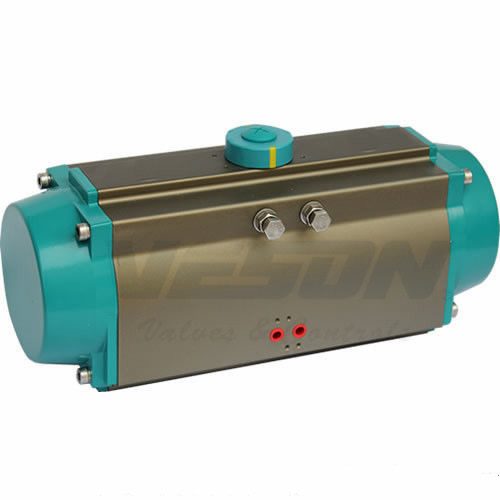 Quality Rotary Machine Pneumatic Rack And Pinion Actuator Hard Anodizing Surface Treatment for sale