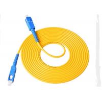 China 3.00mm 3M SC - SC Fiber  Patch Cord , LSZH / PVC Jacket Fiber Optic Jumper Cables factory