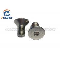 China A4-80 Stainless Steel 316 DIN 7991 hex Socket Countersunk Machine Screws for sale