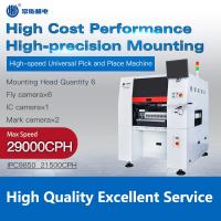 China CHM-860 SMT High Speed Automatic 6 Head Led Chip Smd Mounting Machine for smt factory