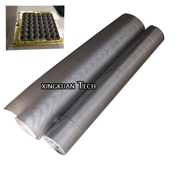 Quality Woven Wire Mesh Stainless Steel Mesh For Molded Pulp Egg Cartons for sale