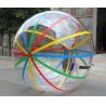 China Kids Inflatable Pool Accessproes Water Ball with Color Strips for Play factory