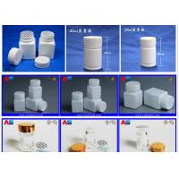 China Childproof Screw Cap Plastic Pill Jars Small White For Tablets Capsule Package for sale