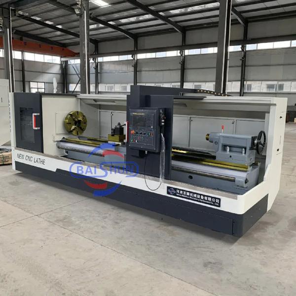 Quality Heavy Duty Cnc Lathe Machine Fanuc Controller Flat Bed for sale