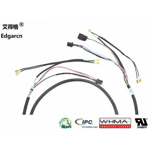 Quality Electric Rearview Mirror Automotive Wiring Harness With Tyco 4 Pin 040 Multilock Plug for sale