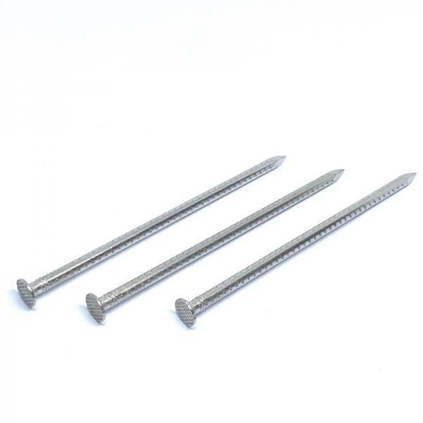 Quality Checkered Flat Head Nails 75MM X 3.75 A2 Hollow Shank Nails OEM Design for sale