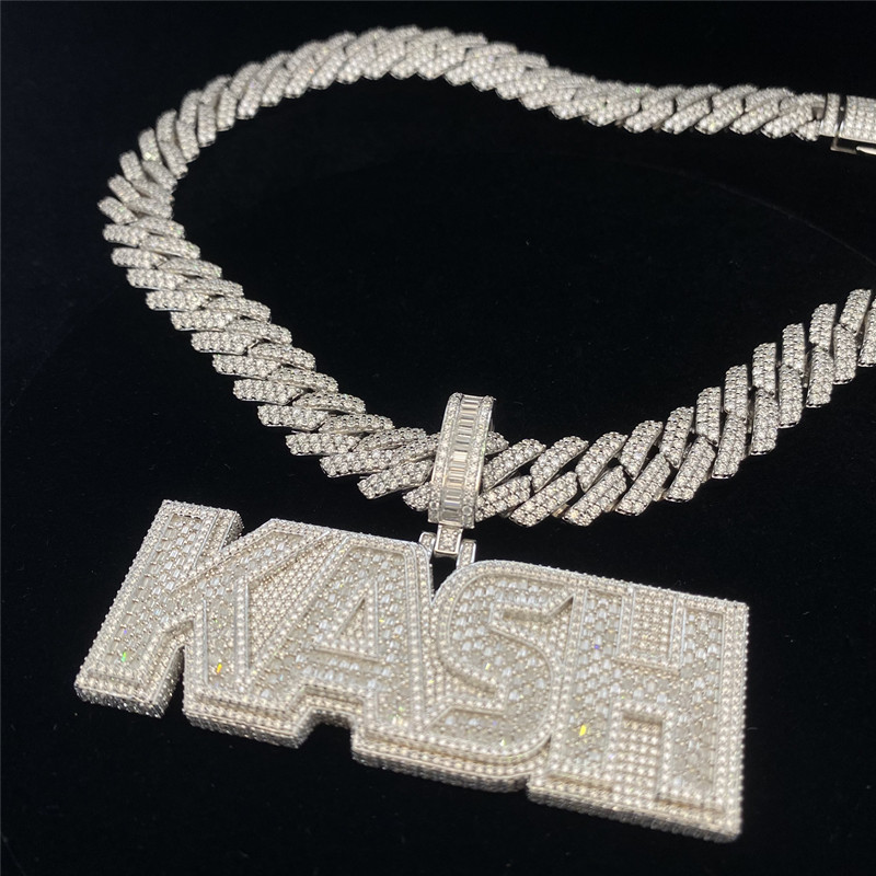 China Pass Diamond Tester Moissanite Cuban Chain 20mm Wide Gold Chain Bracelet Womens factory