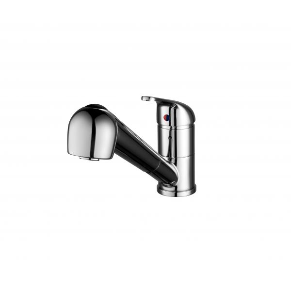 Quality Chrome Monobloc Kitchen Mixer Tap monobloc sink tap With Pull put Handshower for sale
