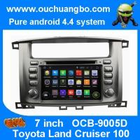 China Ouchuangbo Toyota Land Cruiser 100 pure android 4.4 OS autoradio stereo dvd navi build in for sale