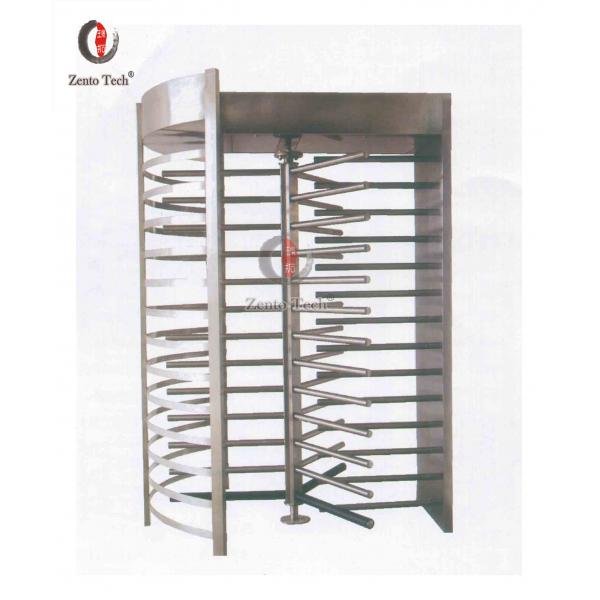 Quality SUS 304 Silver Full Height Security Gate Turnstile Barrier Gate for sale