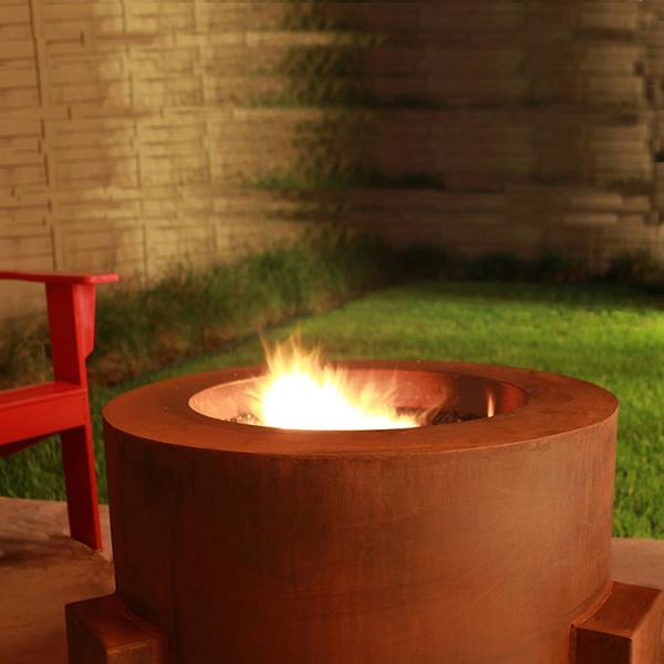 Quality 91cm outdoor Corten Steel Fire Table 2.9ft Custom Wood Burning Fire Pit for sale