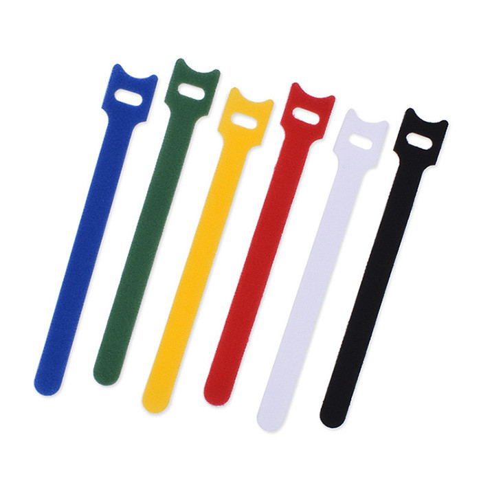 china Polyester / Nylon Hook And Loop Straps Velcro Cable Ties 15*1.5cm