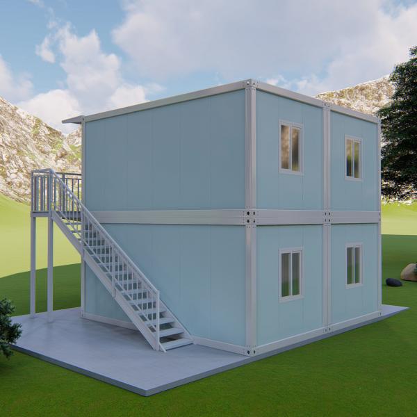 Quality Detachable Stacked Two-Story Container House 20ft for sale