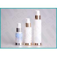 Quality Silkscreen Printing PP Cosmetic Pump Bottle Airless Dispenser Bottles With SAN for sale