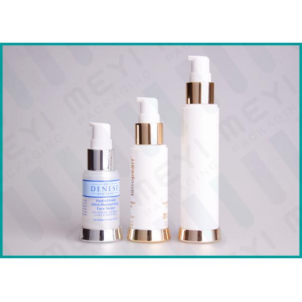 Quality Silkscreen Printing PP Cosmetic Pump Bottle Airless Dispenser Bottles With SAN Cap for sale