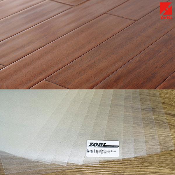 Quality Anti Scratch 0.15mm 0.3mm PVC Wear-Resistent Layer Manufacturers For LVT Floor for sale