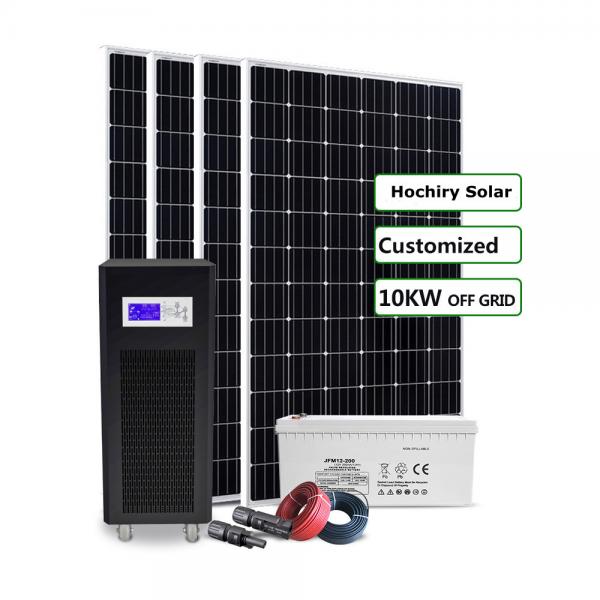 Quality 10kw 390W Off Grid Solar PV Panel Anodized Roof Mounting for sale