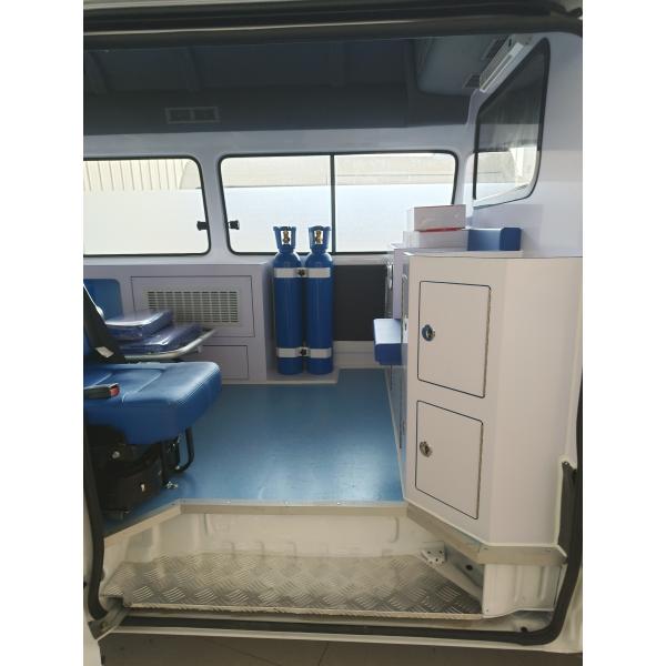 Quality Jinlong Medical Emergency Ambulance Gasoline 7 Seats 4×2 for sale