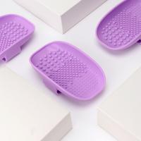 China Purple Scrubber Makeup Brush Cleaner Pad Makeup Tools Cosmetic Brush Cleaning Mat factory