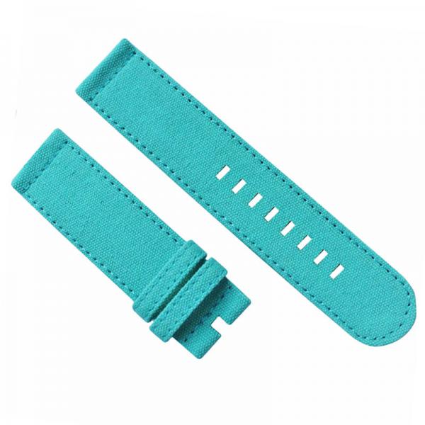 Quality 16mm Changeable Watch Band Cyan blue Canvas Cloth With Multi Color for sale