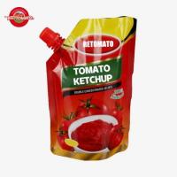 China Natural Flavour Ketchup 500g , ISO Certificate Bag Ketchup For Dipping Sauce factory