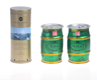 Quality Food Grade Gift Wrap Tin Beer Cans Empty Metal Wine Bottle Tin Box Packaging for sale
