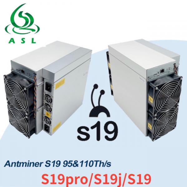 Quality ASL SHA256 Bitmain Asic Antminer S19 95T 3250W With PSU for sale