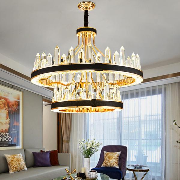 Quality 500*350mm Interior Pendant Chandelier Lights 6500K To 6500K Hanging Crystal Ceiling Lights for sale