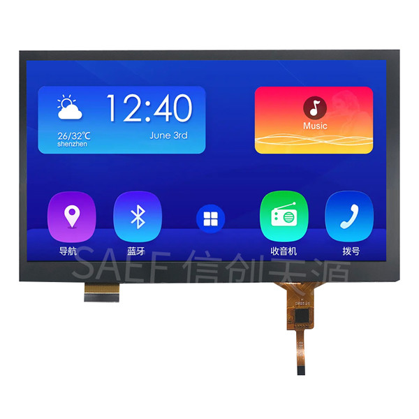 Quality 7 Inch PCAP Mipi Industrial TFT Display 1024X600 Touch Screen For Industrial Display for sale