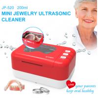 China Portable 200ml Dental Ultrasonic Cleaner 25w Rechargeable Battery for sale