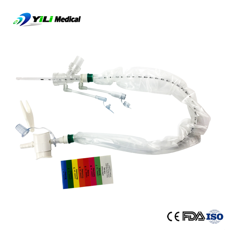 PVC closed suction catheter for tracheostomy Y-piece 14fr Respiratory ...