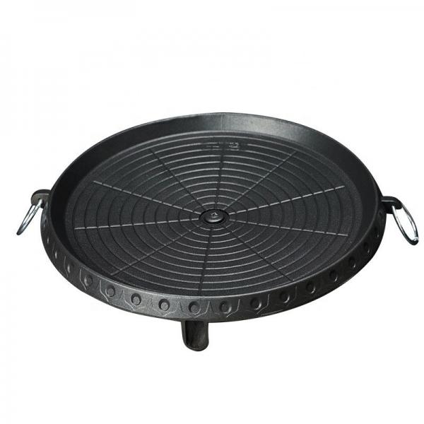 Quality Korean Style Square Grill Pan Aluminum Nonstick Smokeless For Indoor Outdoor BBQ for sale