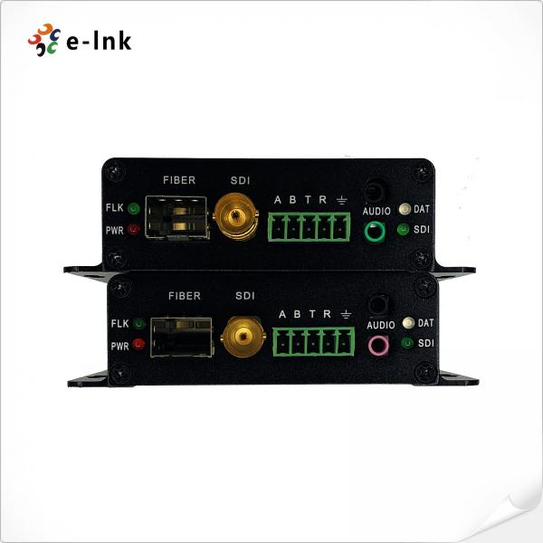 Quality 3G-SDI Video Fiber Converter Simplex LC With RS485 RS232 Stereo Audio Channel for sale