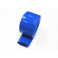 China Blue Color 254mm 10 Inch Pvc Water Lay Flat Irrigation Hose Uniformly Coated No Leaking factory