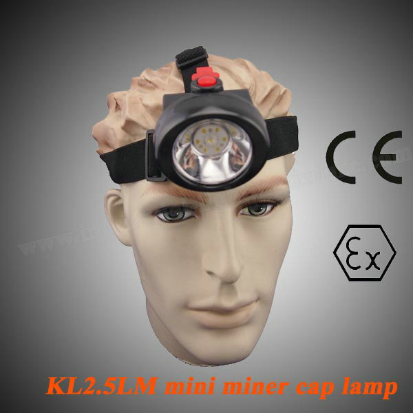 Quality Portable LED Mining Lamp 4000lm SABS , 90 Degree Coal Miners Headlamp KL2.5LM for sale