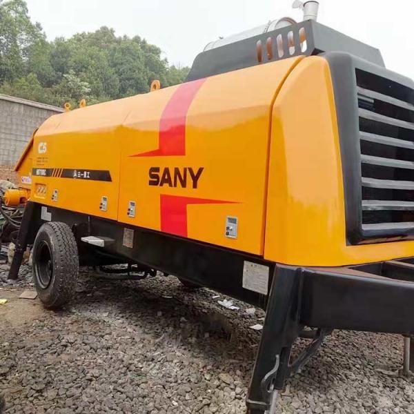 Quality HBT12020C Sany Trailer Concrete Pump Second Hand 297kw 1900rpm for sale