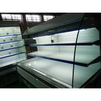China White 2.5meter Multideck Open Chiller , Low Height Open Display Showcase Cooler for sale