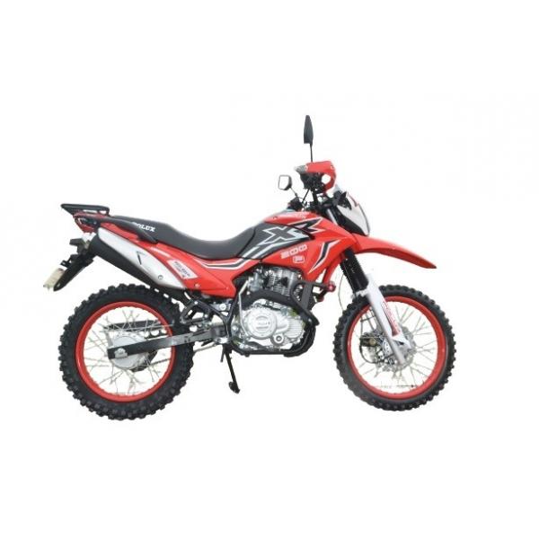 Quality 10kw 7000rpm Enduro Dual Sport Motorcycle 4 Stroke 200cc LED Light Hand Protecter for sale