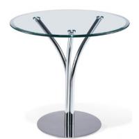China Modern round glass restaurant table furniture for sale