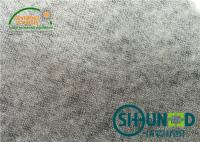 China 100% Polyester Base Cloth Non Woven Interlining Black For Garment factory