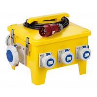 Quality Yellow Mobile Portable Electrical Distribution Box Shock Resistant PE Enclosure for sale